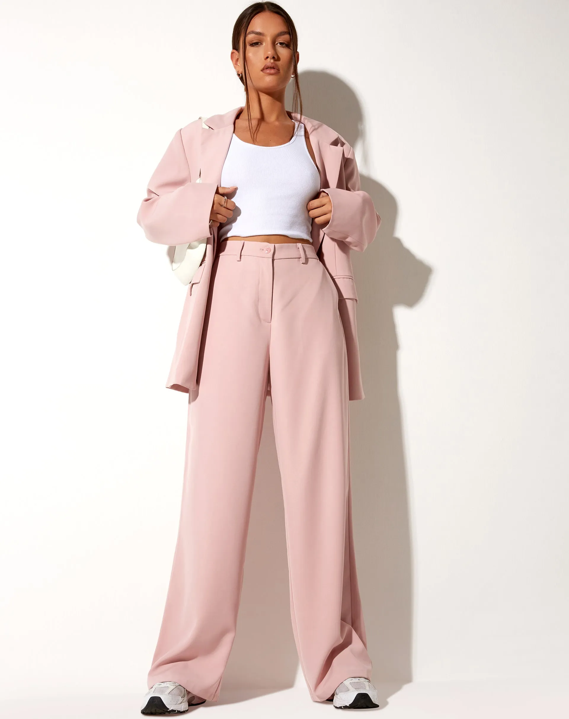 Abba Trouser in Soft Pink