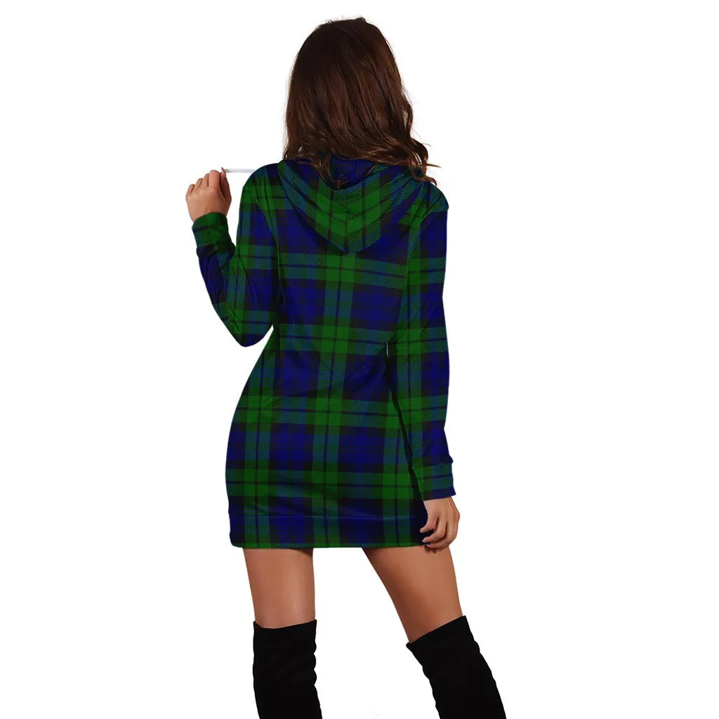 Bannatyne Tartan Hoodie Dress with Family Crest