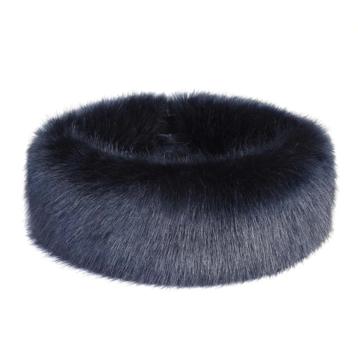 Blue Midnight Faux Fur Huff