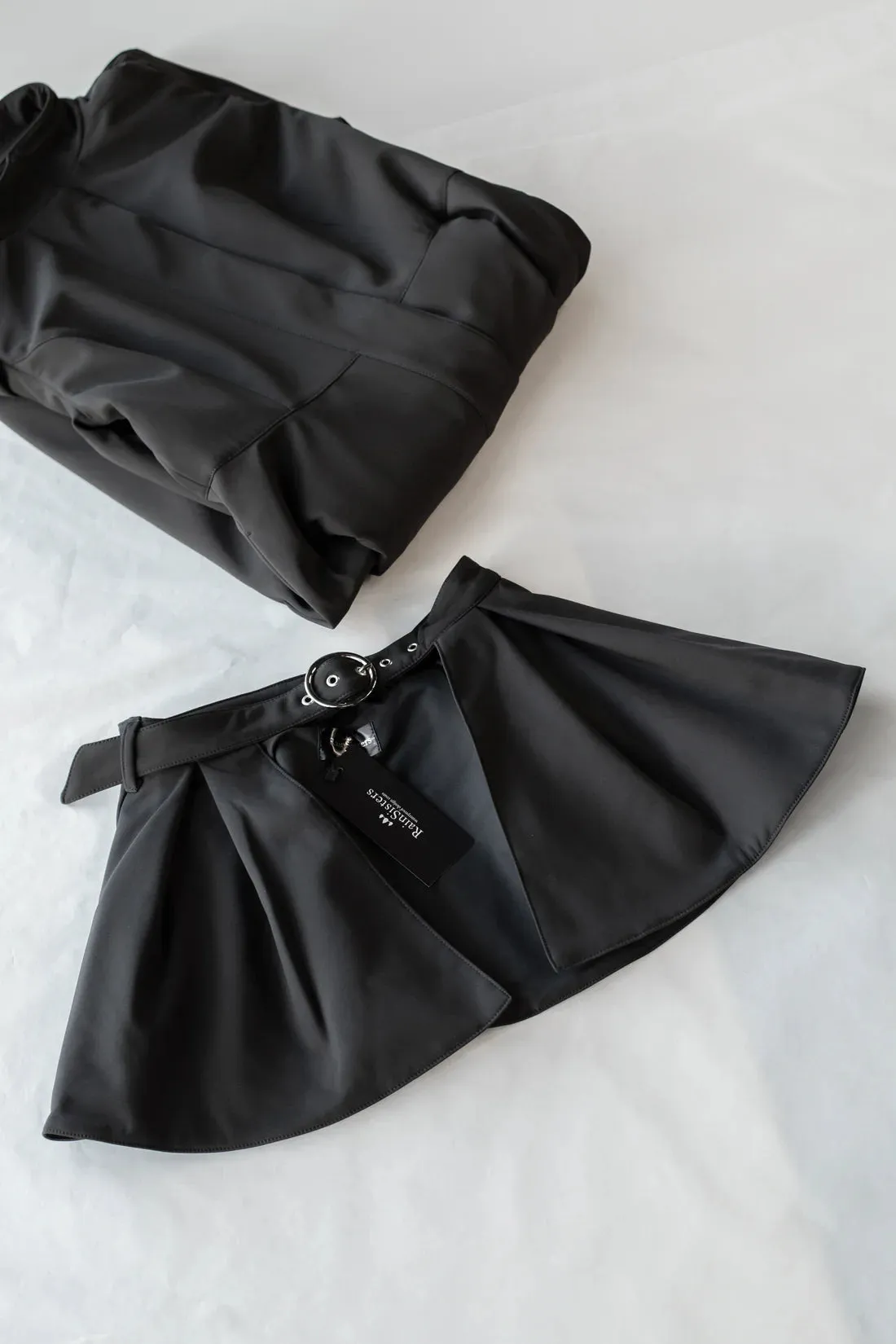 Buckle Belt With Peplum Detail Black Majestic Night