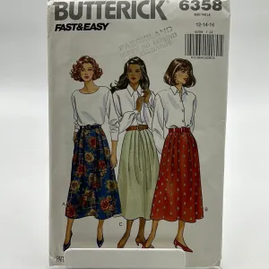 BUTTERICK Pattern, Misses Skirts (PBT6358)