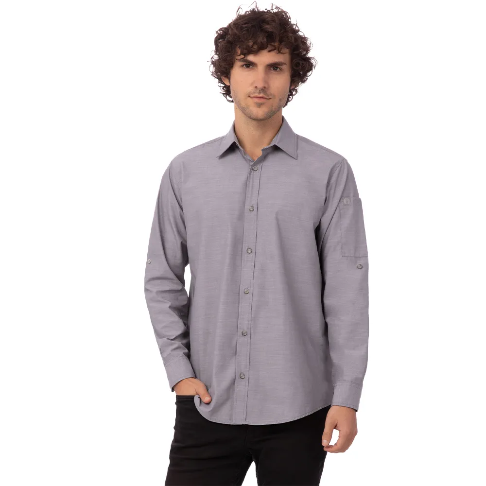 CHAMBRAY SHIRT - Grey