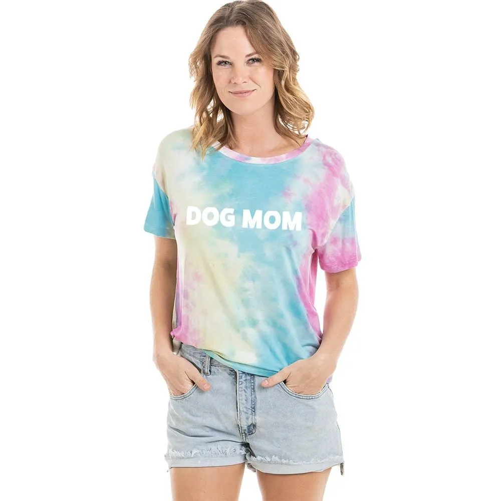 Dog mom Womens graphic t-shirts Tie dye 4 colors