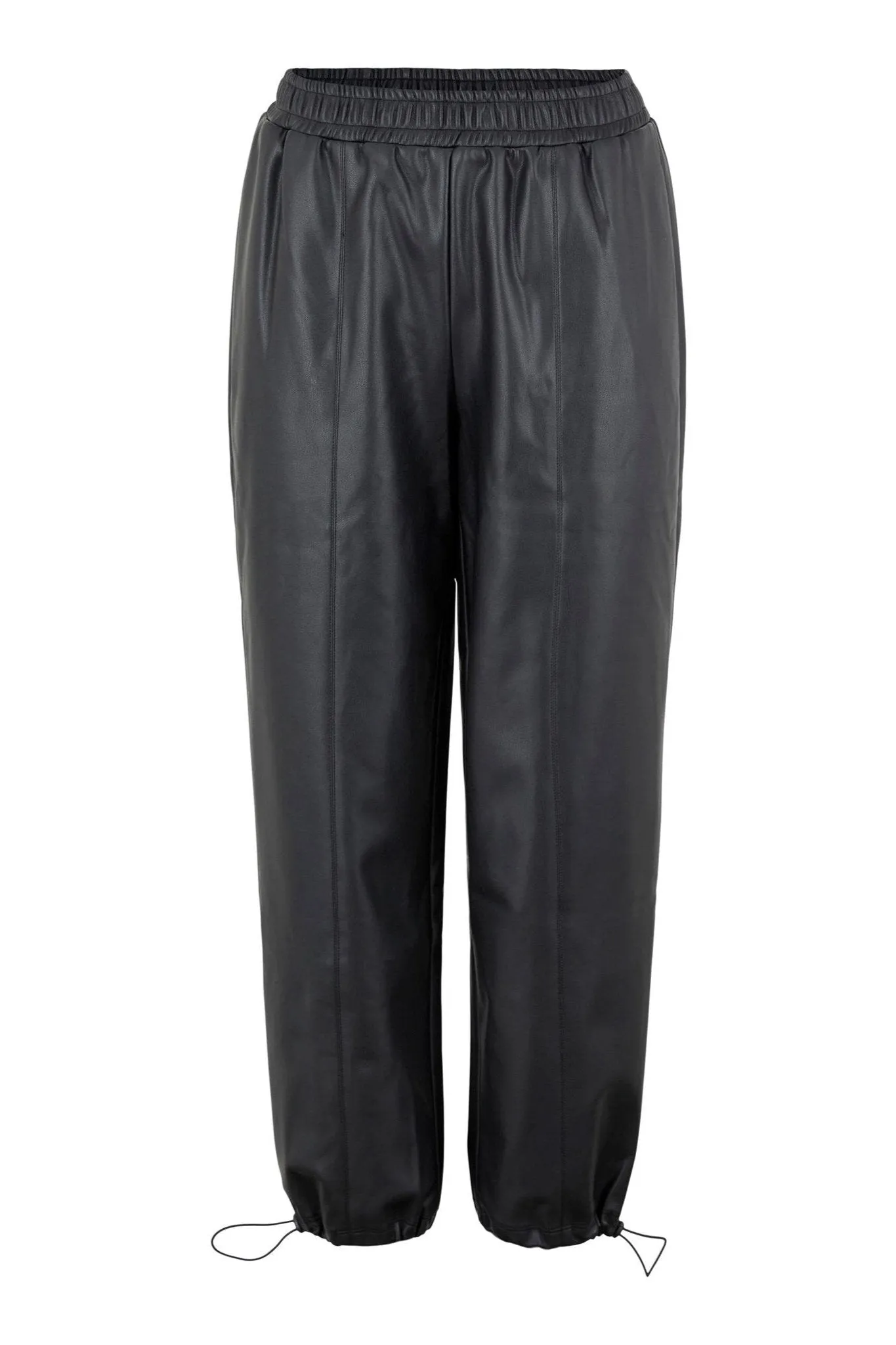 Elly Shiny Speaker Trousers - Black