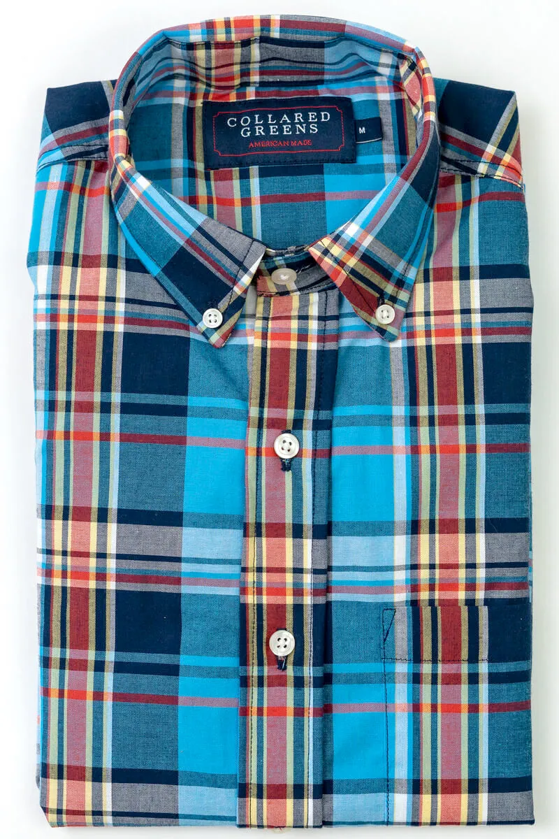 Gordon: Brookline Button Down - Blue/Navy