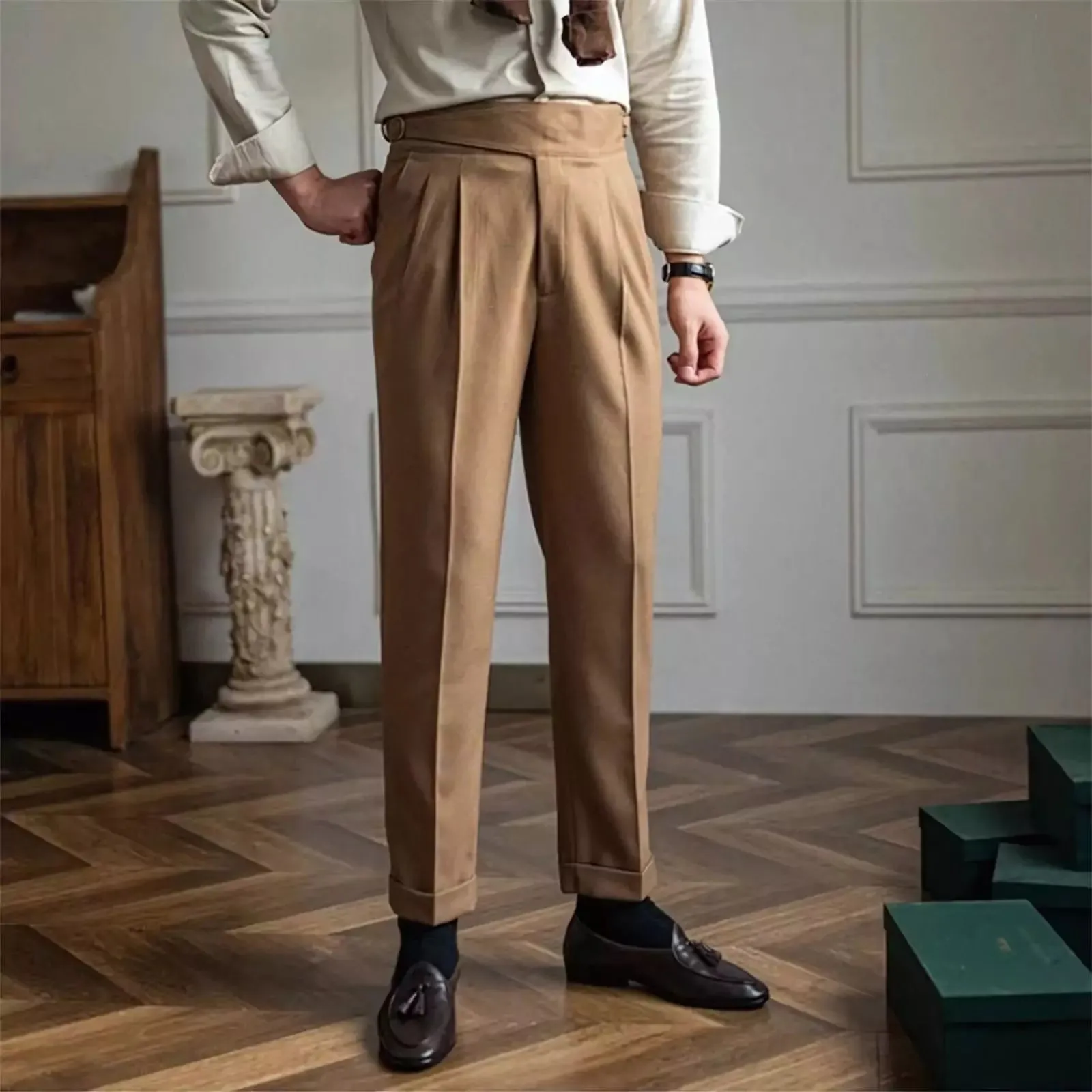 High-Waisted Cavalry Trousers