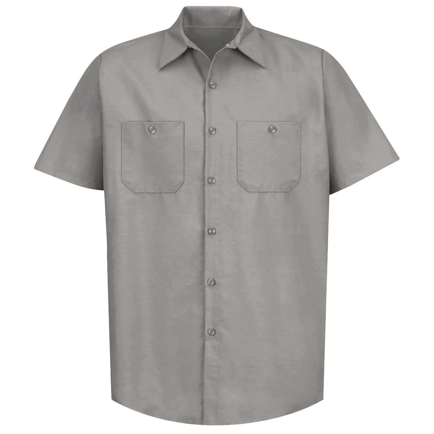 Industrial Work Shirt Short Sleeve - Light Gray