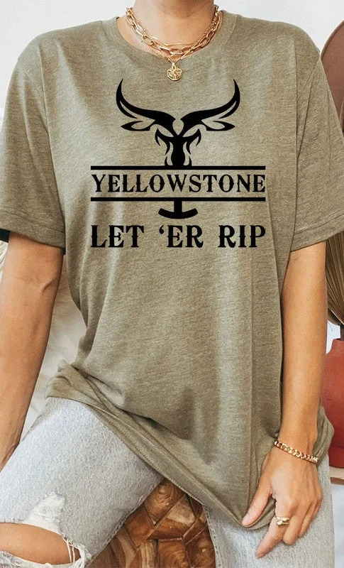 Let Er Rip Western Graphic Tee