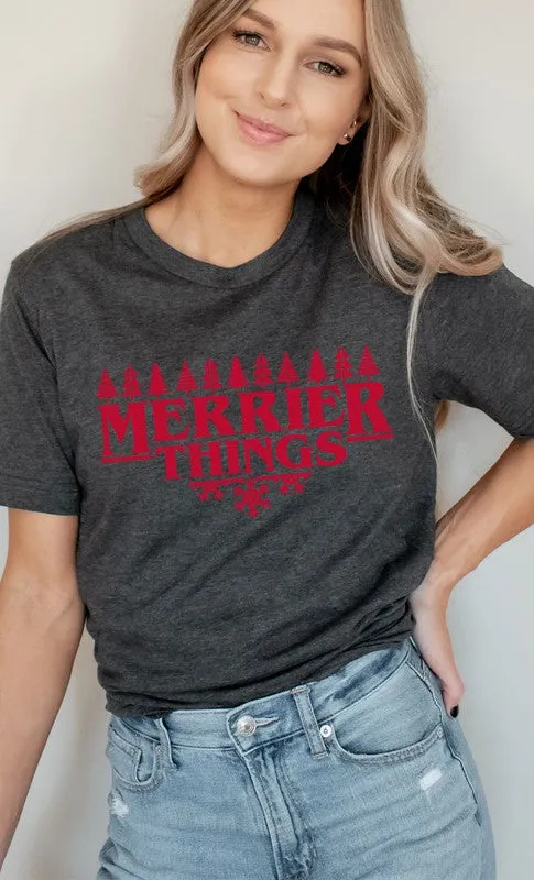 Merrier Things Festive Christmas Graphic Tee