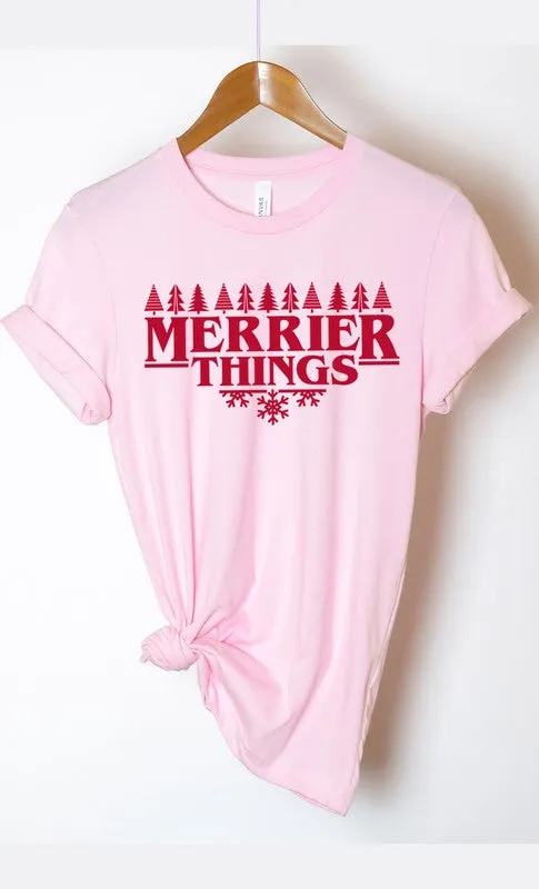 Merrier Things Festive Christmas Graphic Tee