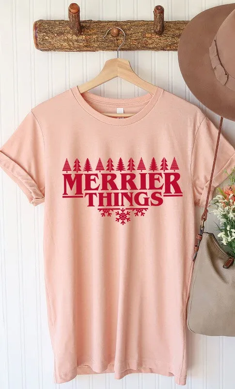 Merrier Things Festive Christmas Graphic Tee