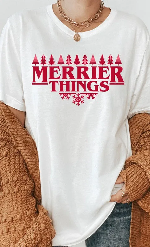 Merrier Things Festive Christmas Graphic Tee