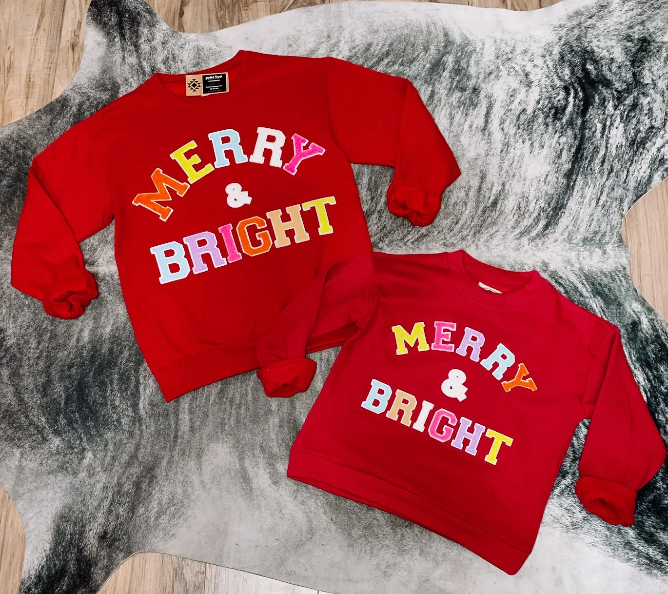 Merry & Bright Chenille Patch Sweatshirt