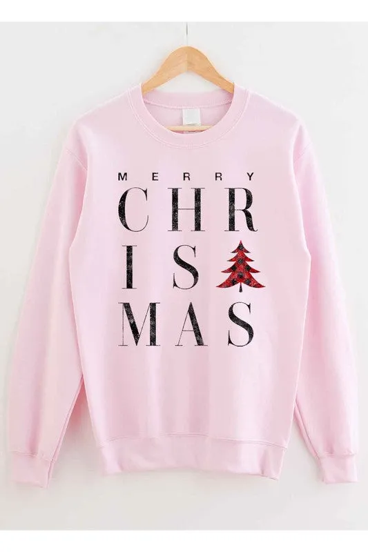 MERRY CHRISTMAS GRAPHIC SWEATSHIRT