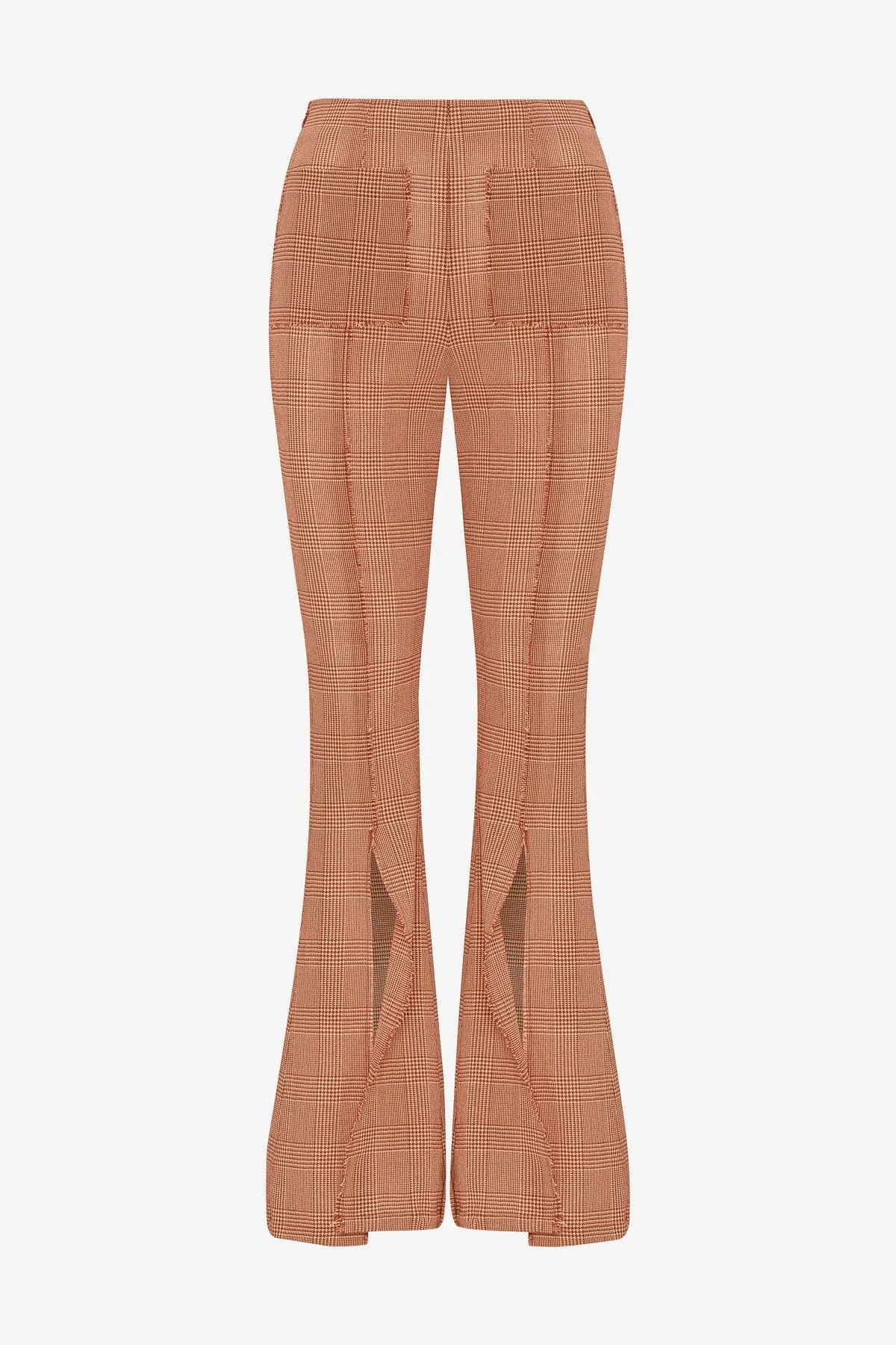 MINI CHECK SLIT PANT