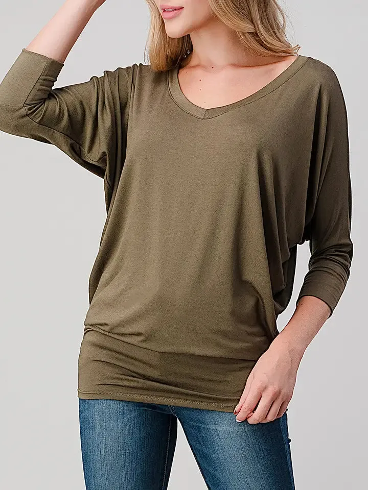 Naturally Soft V-Neck Top