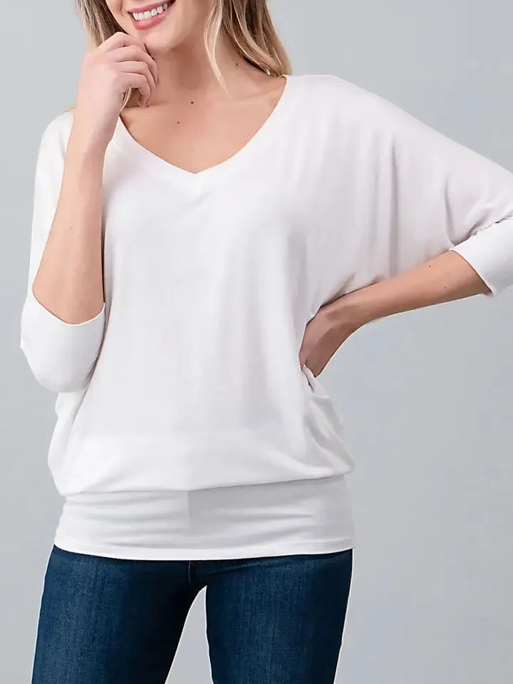 Naturally Soft V-Neck Top