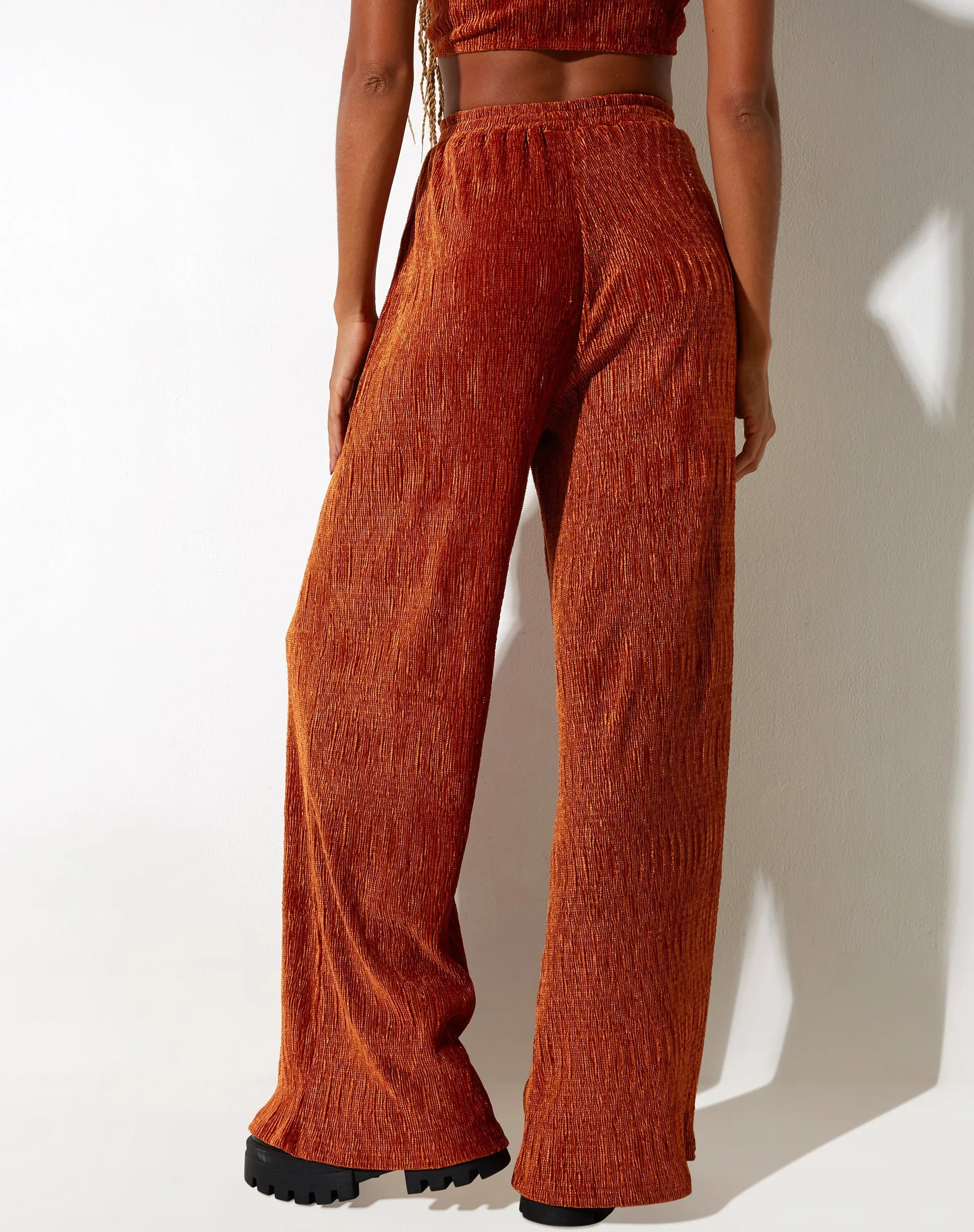 Obeli Trouser in Velvet Rust