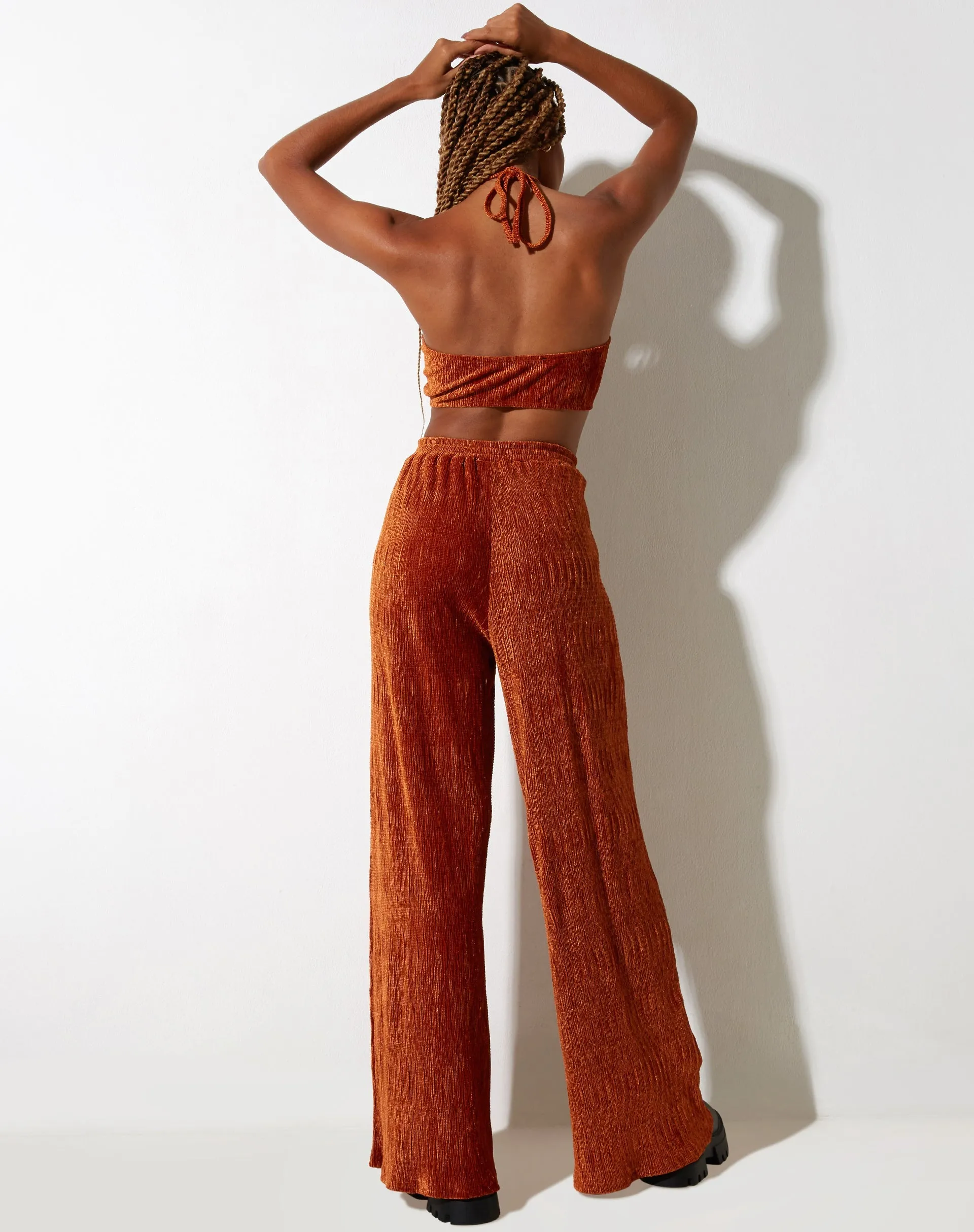 Obeli Trouser in Velvet Rust