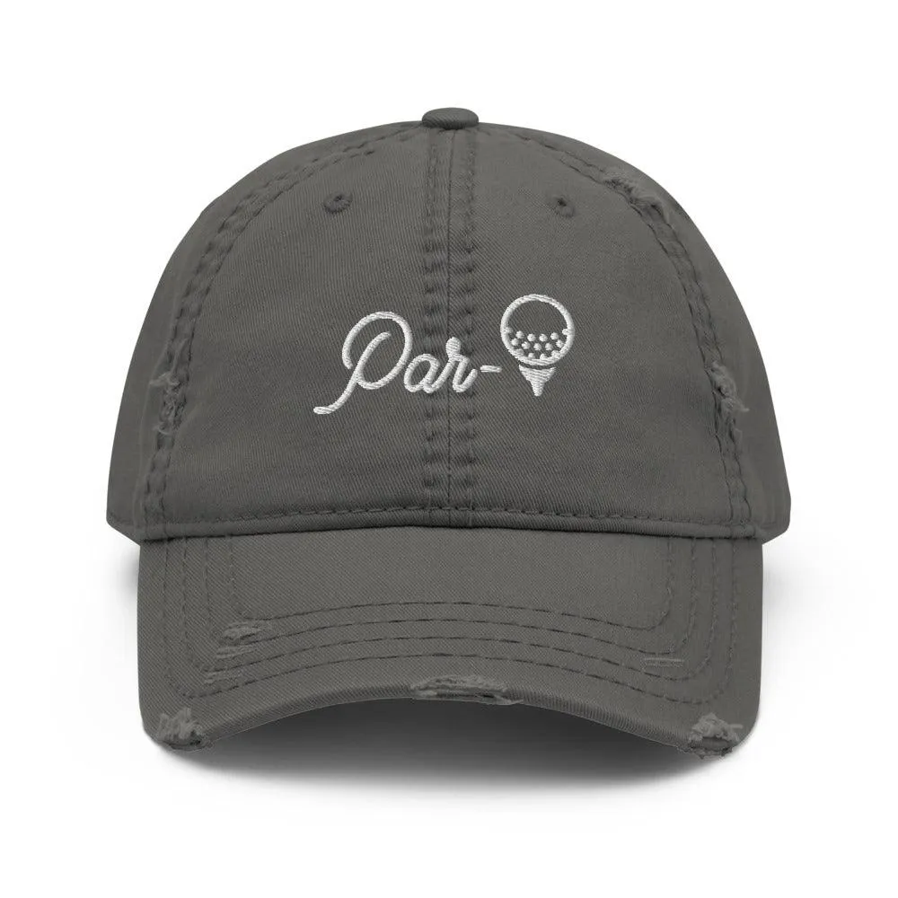 Par-Tee Women's Golf Distressed Hat