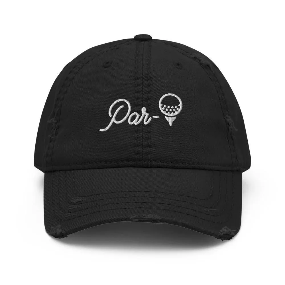 Par-Tee Women's Golf Distressed Hat