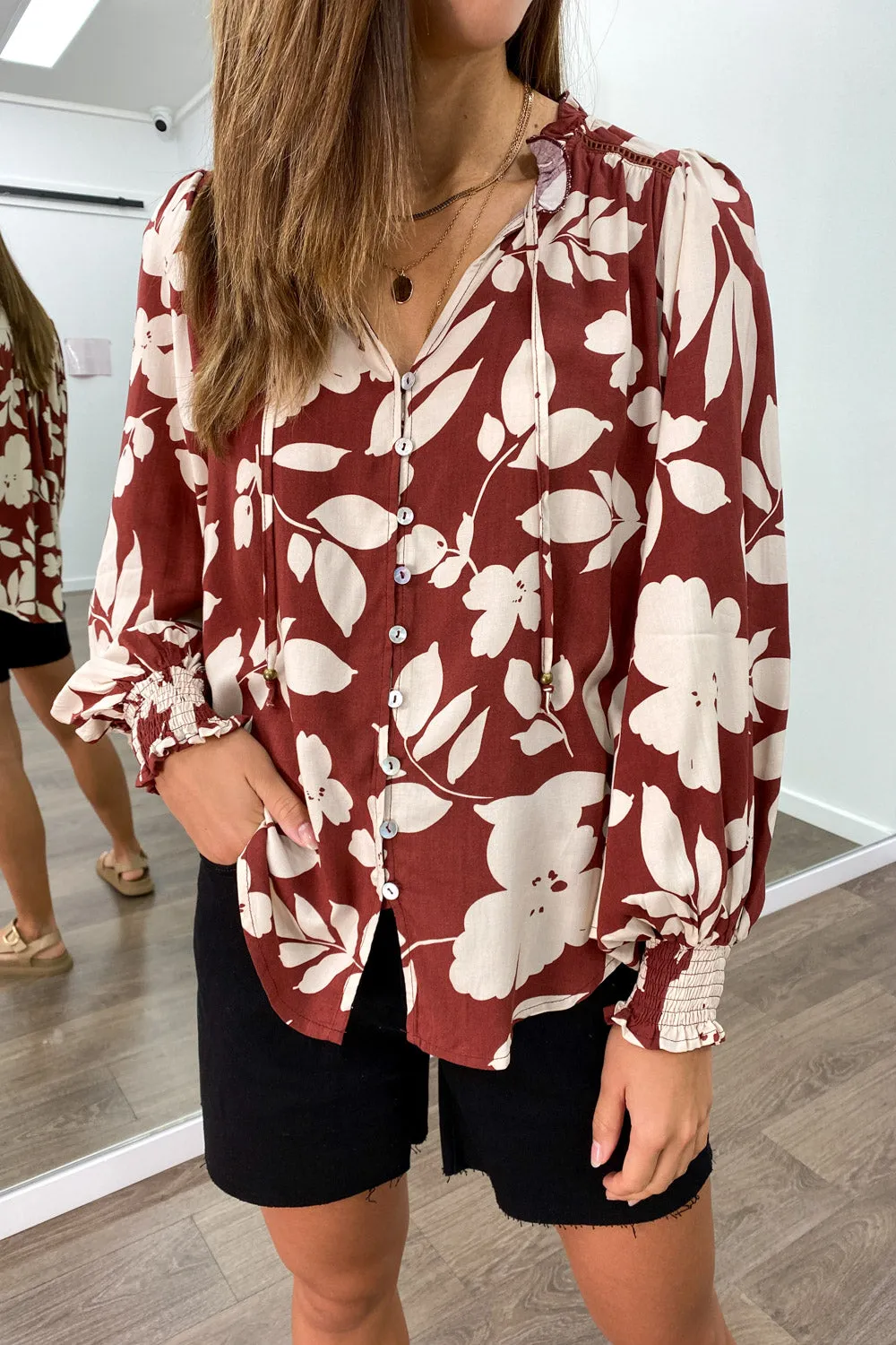 Printed Tabitha Blouse