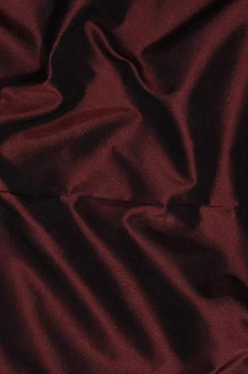 Raspberry Wine Taffeta Silk Fabric