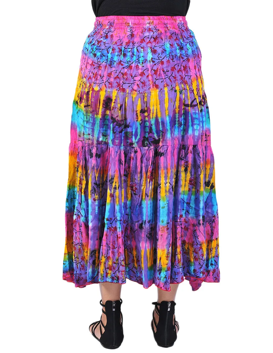 Rayon Printed Long Skirt