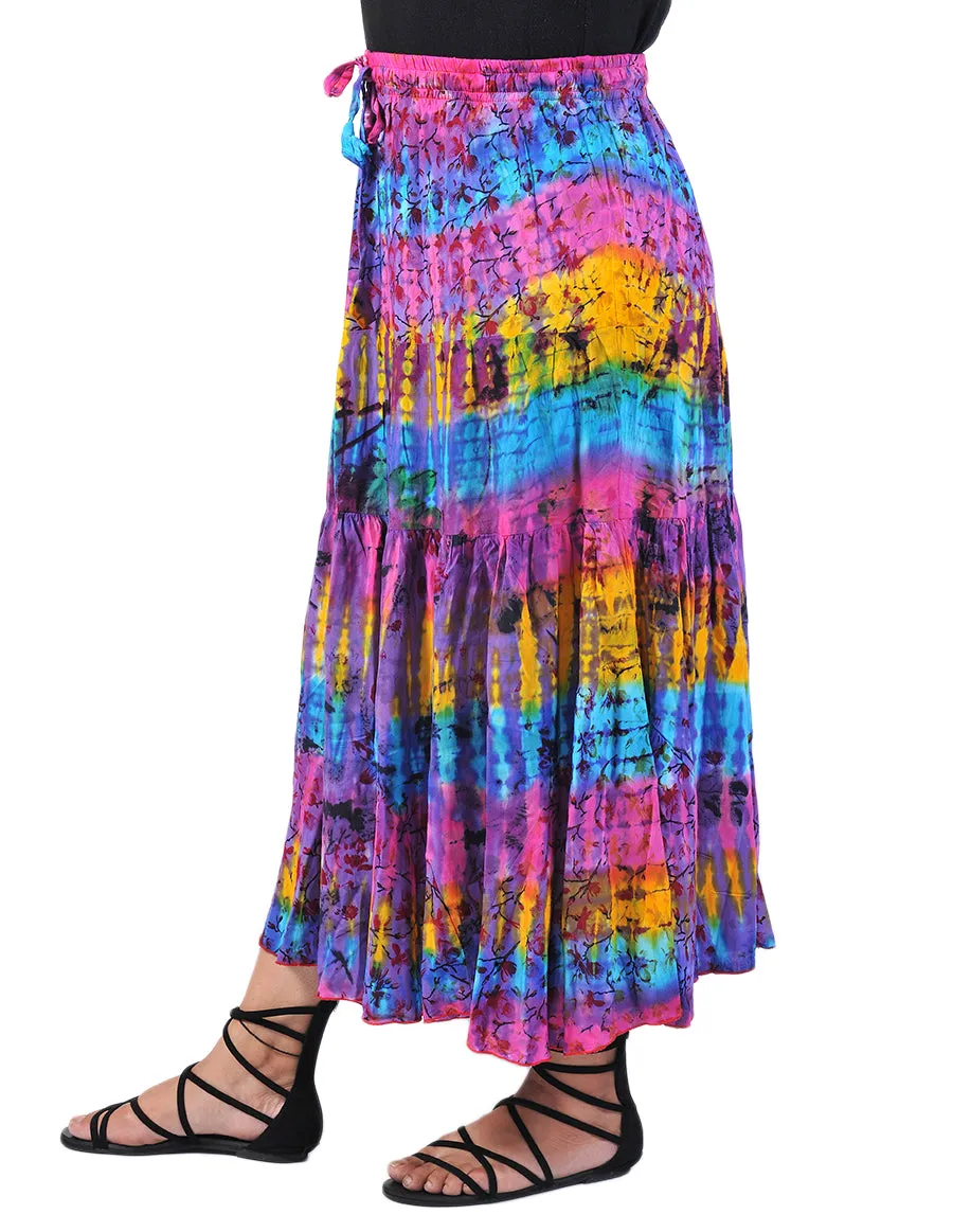 Rayon Printed Long Skirt