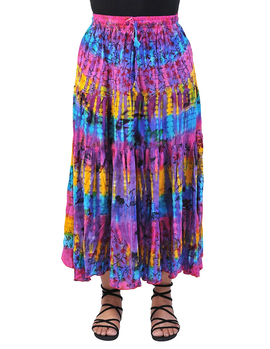 Rayon Printed Long Skirt