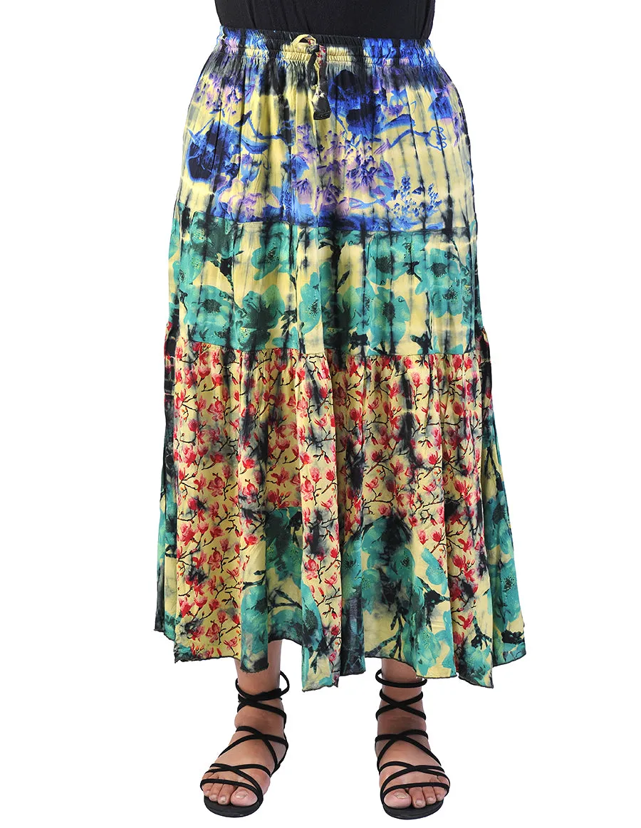 Rayon Printed Long Skirt