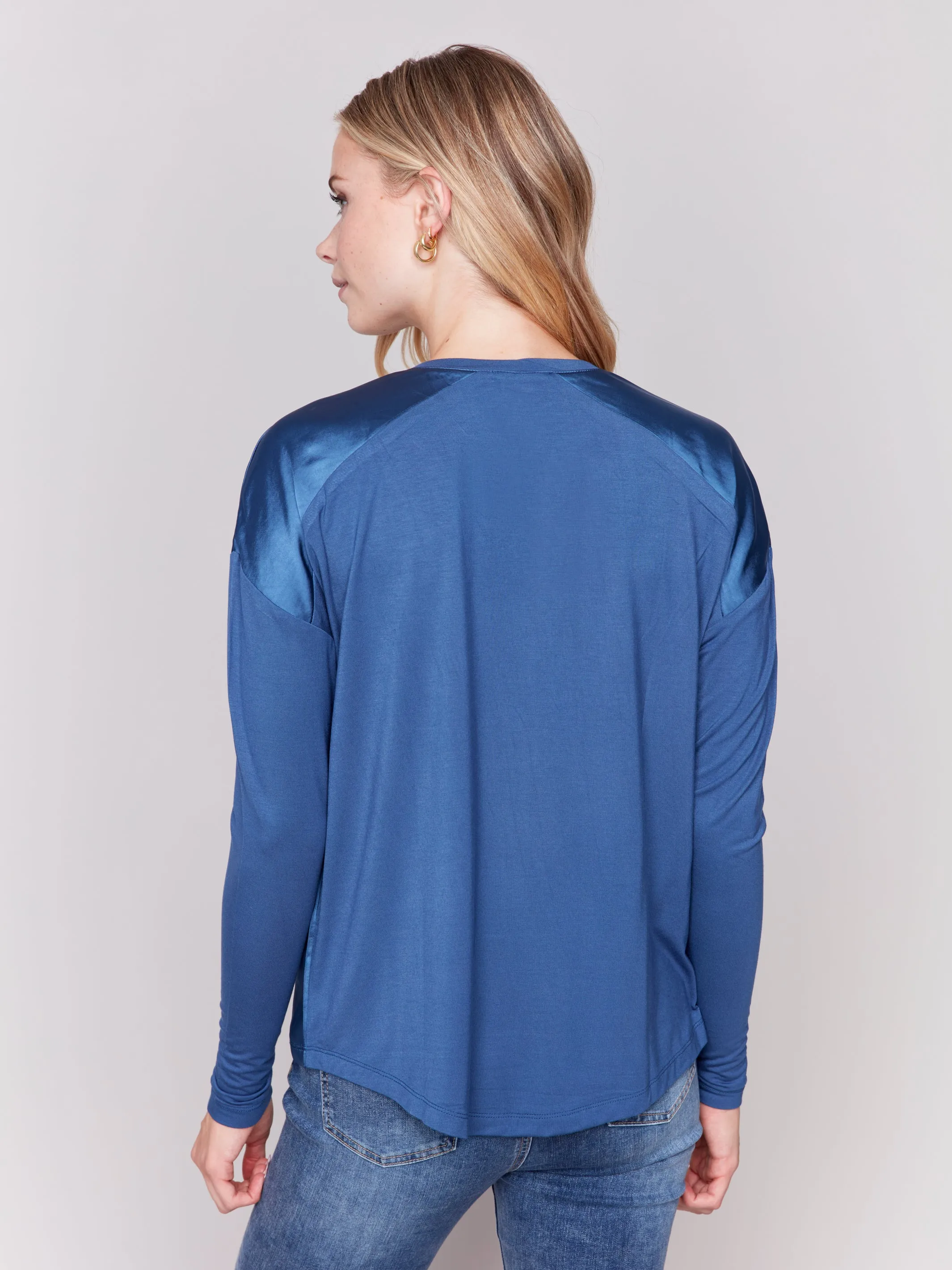 Satin Jersey Knit Top