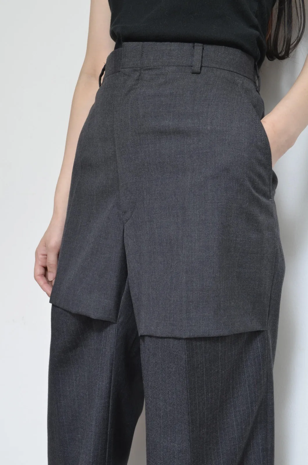 SLIT SLACKS PT GRY / 02_B