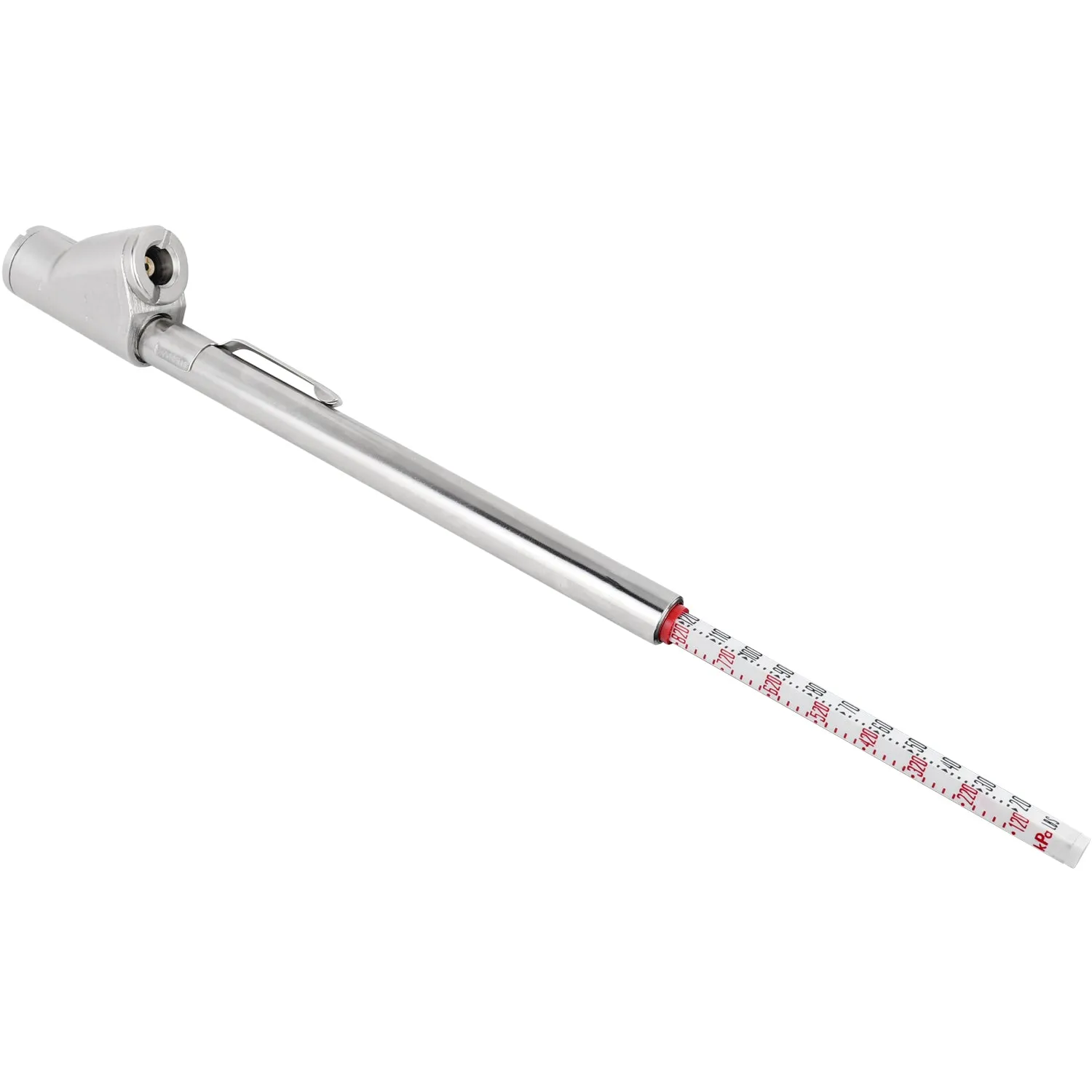 Tire Pressure Gauge, 2-120 PSI Straight Foot Dual Head Air Chuck