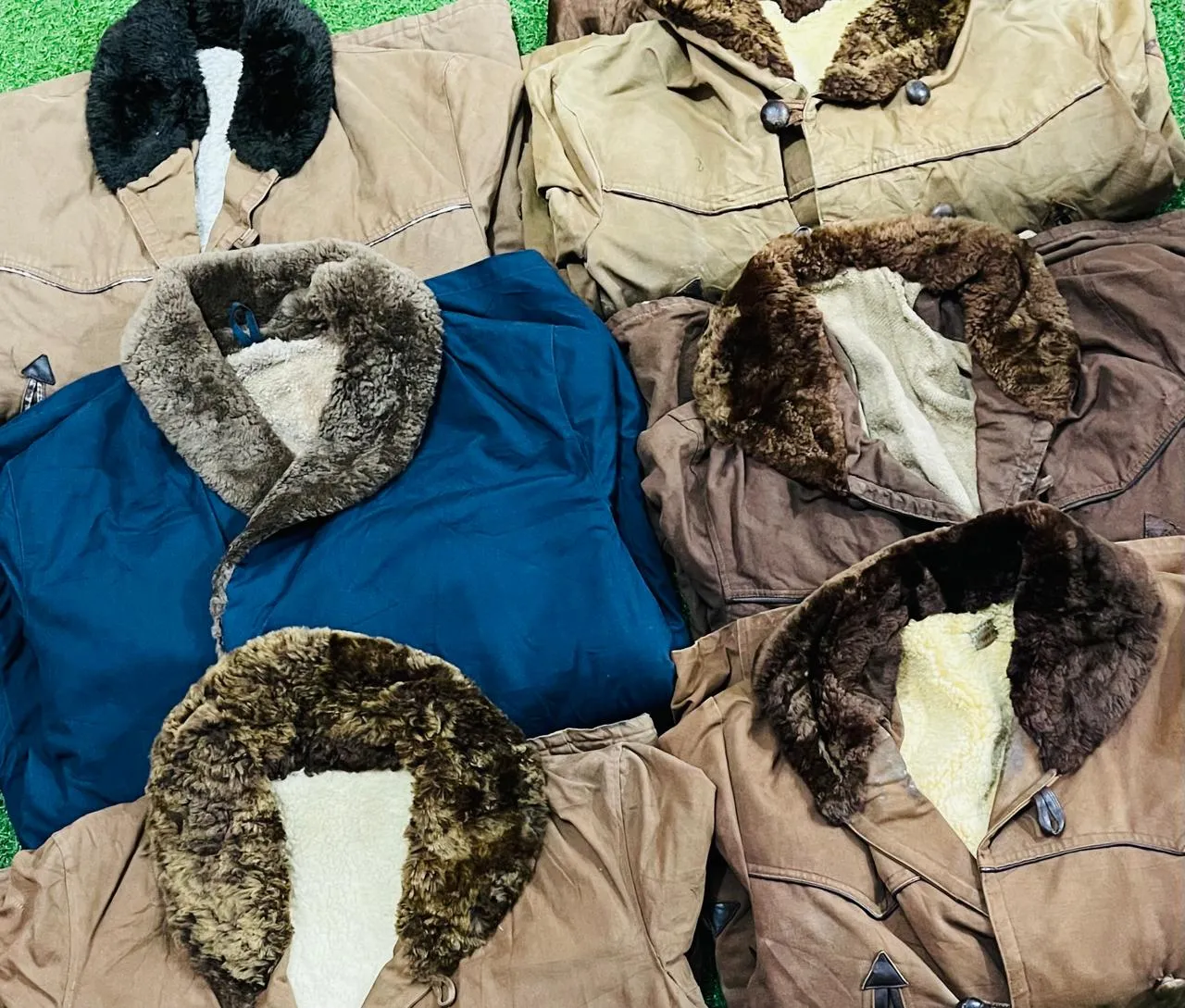 Vintage parka jackets 7 pcs