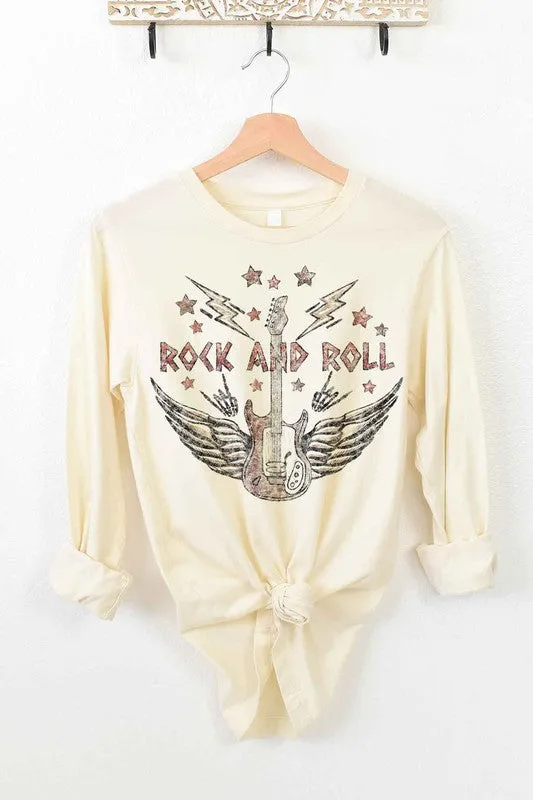 VINTAGE ROCK AND ROLL LONG SLEEVE TEE