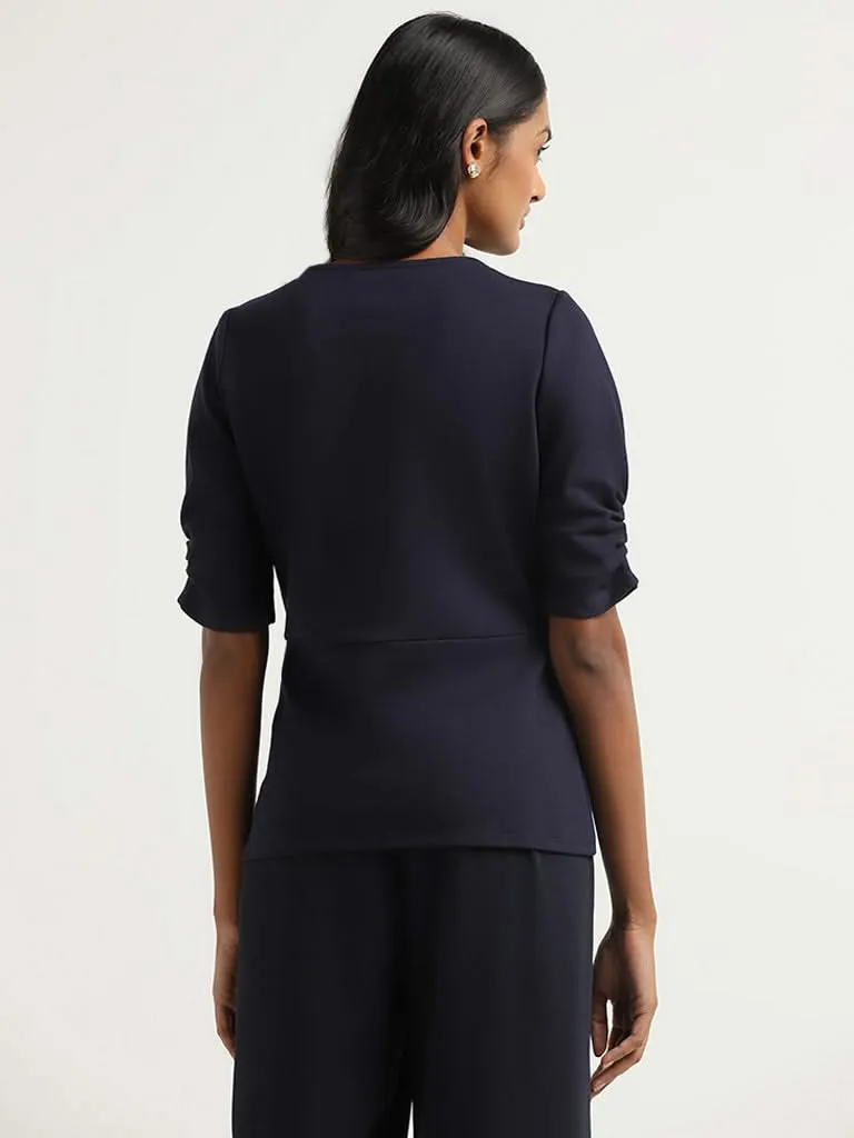 Wardrobe Navy Plain Top