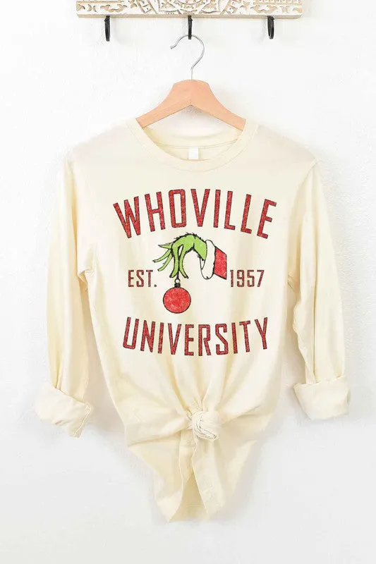 WHOVILLE UNIVERSITY LONG SLEEVE TEE