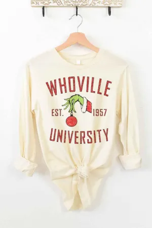 WHOVILLE UNIVERSITY LONG SLEEVE TEE