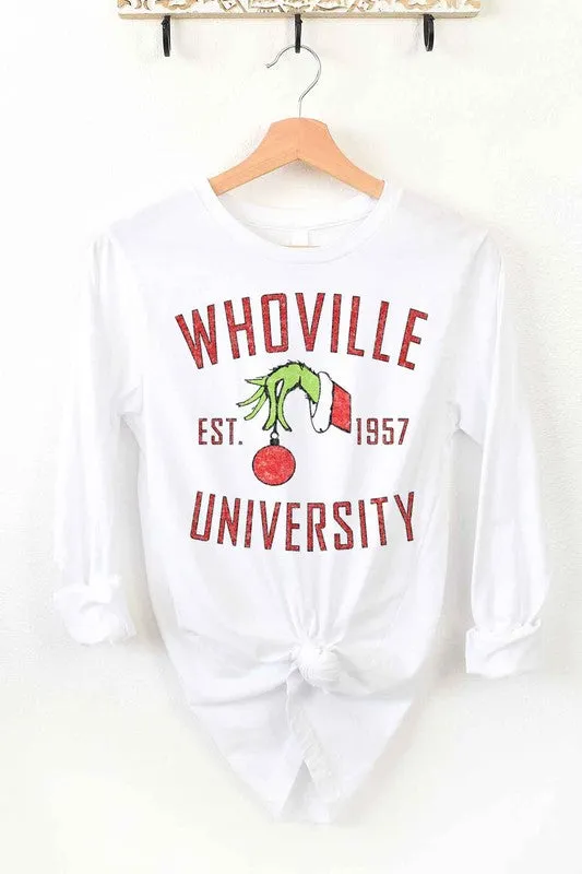 WHOVILLE UNIVERSITY LONG SLEEVE TEE