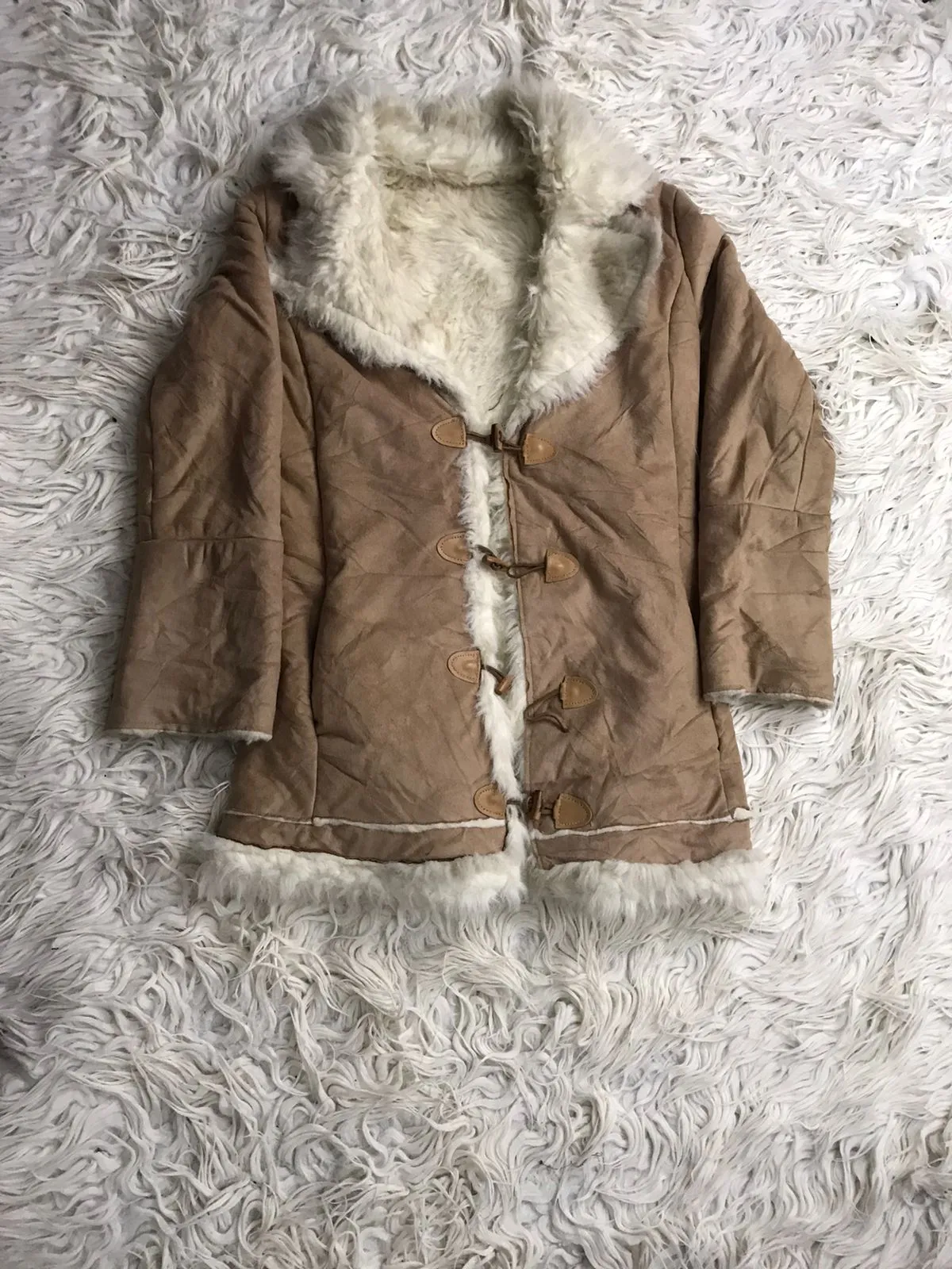 Y2k fur afghan coats